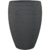 Scheurich Pflanzgefäß Lineo High Ø 39 Cm Schwarz Granit -Pola Pflanz Geschaft 1178797 4357 283 54 1