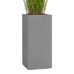 Pflanzwerk® Pflanzkübel Tower 50 Cm X 23 Cm X 23 Cm Grau