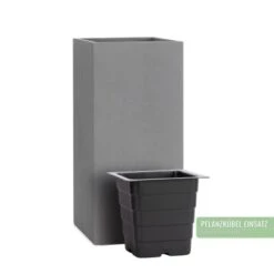 Pflanzwerk® Pflanzkübel Tower 50 Cm X 23 Cm X 23 Cm Grau -Pola Pflanz Geschaft 145648 11001500 5