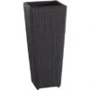 Gartenfreude Pflanzkübel Polyrattan Konisch 28 Cm X 28 Cm Anthrazit