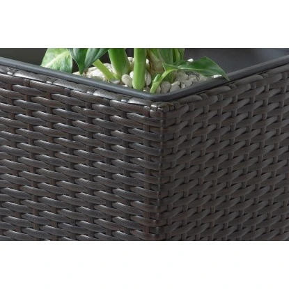 Gartenfreude Pflanzkübel Polyrattan Konisch 28 Cm X 28 Cm Bicolor Braun 5 Gartenfreude Pflanzkübel Polyrattan Konisch 28 Cm X 28 Cm Bicolor Braun – Bild 3