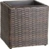 Gartenfreude Pflanzkübel Polyrattan 28 Cm X 28 Cm X 28 Cm Bicolour Braun 1 Gartenfreude Pflanzkübel Polyrattan 28 Cm X 28 Cm X 28 Cm Bicolour Braun -Pola Pflanz Geschaft 159870 4655