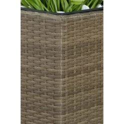 Gartenfreude Pflanzkübel Polyrattan 76 Cm X 26 Cm Cappuccino -Pola Pflanz Geschaft 160102 4655 pt 02