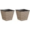 Gartenfreude Pflanzkübel Konisch 41,5 Cm X 41,5 Cm Naturfarben 2er-Set 2 Gartenfreude Pflanzkübel Konisch 41,5 Cm X 41,5 Cm Naturfarben 2er-Set -Pola Pflanz Geschaft 160167 4655 1