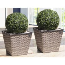 Gartenfreude Pflanzkübel Konisch 41,5 Cm X 41,5 Cm Naturfarben 2er-Set 7 Gartenfreude Pflanzkübel Konisch 41,5 Cm X 41,5 Cm Naturfarben 2er-Set -Pola Pflanz Geschaft 160167 4655 3