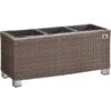 Gartenfreude Pflanzkübel Polyrattan 78 Cm X 27 Cm Mocca -Pola Pflanz Geschaft 160232 4655 1