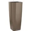 Lechuza Pflanzgefäß Cubico Alto Premium 40 Cm X 40 Cm Taupe Hochglanz -Pola Pflanz Geschaft 261659 4186 1