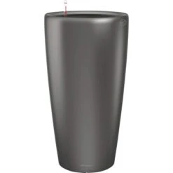 Lechuza Pflanzgefäß Rondo Premium Ø 40 Cm X 75 Cm Anthrazit Metallic