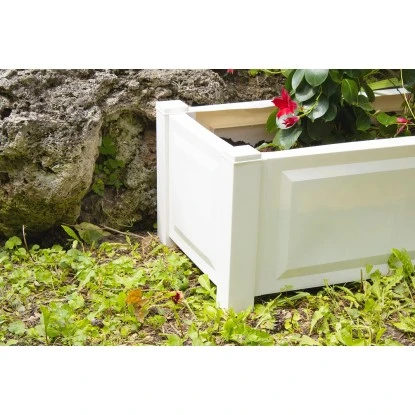 KHW Pflanzkasten Rechteckig Weiß 9 KHW Pflanzkasten Rechteckig Weiß – Bild 7