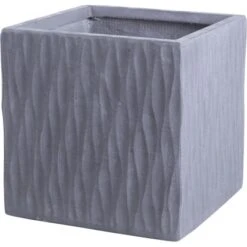 Pflanzgefäß Rodez 32 Cm X 32 Cm X 32 Cm Hellgrau