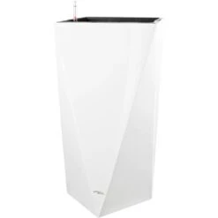 Pflanzwerk® Pflanzkübel Prism 80 Cm X 40 Cm X 40 Cm Shiny Weiß