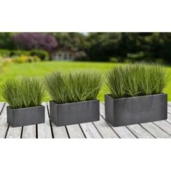 Gartenfreude Pflanzkübel 3er-Set Groß Anthrazit -Pola Pflanz Geschaft 4251083904235 4655 3