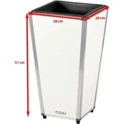 Amare Blumentopf Pur Fiberglas Design 28 Cm X 28 Cm X 51 Cm Weiß 16 Amare Blumentopf Pur Fiberglas Design 28 Cm X 28 Cm X 51 Cm Weiß -Pola Pflanz Geschaft 4251083908172 4655 6