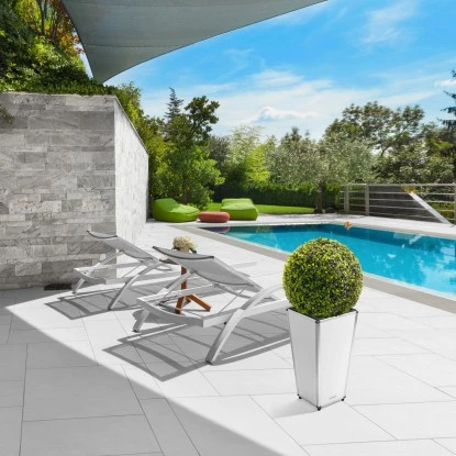 Amare Blumentopf Pur Fiberglas Design 28 Cm X 28 Cm X 51 Cm Weiß 11 Amare Blumentopf Pur Fiberglas Design 28 Cm X 28 Cm X 51 Cm Weiß – Bild 9