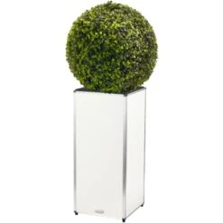 Amare Blumentopf Pur Fiberglas Design 33 Cm X 33 Cm X 76 Cm Weiß 12 Amare Blumentopf Pur Fiberglas Design 33 Cm X 33 Cm X 76 Cm Weiß -Pola Pflanz Geschaft 4251083908370 4655 2