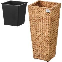 Gartenfreude Blumentopf Wasserhyazinthe 28 X 28 X 60 Cm Natur Kunststoffeinsatz -Pola Pflanz Geschaft 4251083910410 4655 2