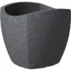 Scheurich Pflanzgefäß Wave Globe Cubo 40 Cm X 40 Cm Schwarz Granit -Pola Pflanz Geschaft 4641403 4357 256 40 1