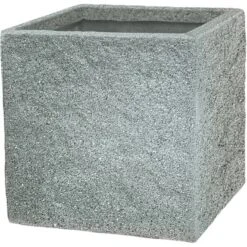 Pflanzgefäß Revens Glatt 29 Cm X 30 Cm X 30 Cm Hellgrau
