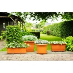 Florus Pflanzentopf Mediterran Quadro 45 Cm Terracotta -Pola Pflanz Geschaft 5220017 4667 4
