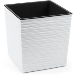 Orbis Pflanzgefäß Juka Eco Dluto 300 X 300 X 300 Mm Weiß Strukturiert