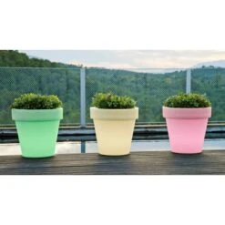 Beleuchteter Blumentopf Magnolia RGBW Solar Mit Batterie Ø 30 Cm X 29 Cm Weiß 7 Beleuchteter Blumentopf Magnolia RGBW Solar Mit Batterie Ø 30 Cm X 29 Cm Weiß -Pola Pflanz Geschaft 8436558745919 1730 1