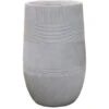 Vase Varying Stripes Fibre-Clay Ø 24 Cm X 39 Cm Antikweiß -Pola Pflanz Geschaft 847421 1316 1