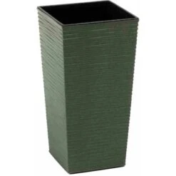 Siena Garden Pflanzgefäß Eco Nizza Grün 25x25x46,5 Cm