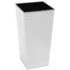 Siena Garden Pflanzgefäß Modern Nizza Weiß 35x35x68,0 Cm -Pola Pflanz Geschaft 8630709 1346 1