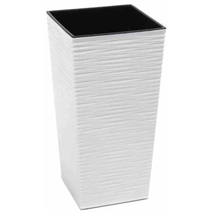 Siena Garden Pflanzgefäß Modern Nizza Weiß 35x35x68,0 Cm 3 Siena Garden Pflanzgefäß Modern Nizza Weiß 35x35x68,0 Cm