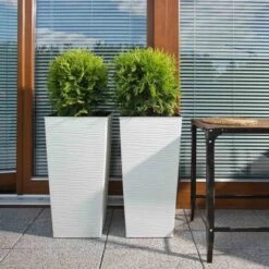 Siena Garden Pflanzgefäß Modern Nizza Weiß 35x35x68,0 Cm 11 Siena Garden Pflanzgefäß Modern Nizza Weiß 35x35x68,0 Cm -Pola Pflanz Geschaft 8630709 1346 4