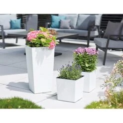 Siena Garden Pflanzgefäß Modern Nizza Weiß 35x35x68,0 Cm 13 Siena Garden Pflanzgefäß Modern Nizza Weiß 35x35x68,0 Cm -Pola Pflanz Geschaft 8630709 1346 6