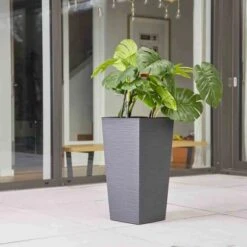Siena Garden Pflanzgefäß Modern Nizza Graphit 35x35x68,0 Cm -Pola Pflanz Geschaft 8630808 1346 4