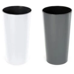 Siena Garden Pflanzgefäß Modern Lille Weiß Ø 25x46,5 Cm -Pola Pflanz Geschaft 8631400 1346 2