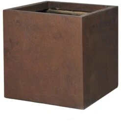 M Collections Pflanztopf Texas Cubi 55 Cm X 55 Cm Rost