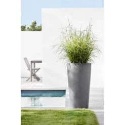 Ecopots Pflanztopf Amsterdam Extrahoch Grau 50 Cm X 90 Cm -Pola Pflanz Geschaft msterdamExtraHigh90Grey 90