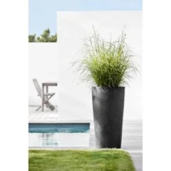 Ecopots Pflanztopf Amsterdam Extrahoch Dunkelgrau 50 Cm X 90 Cm -Pola Pflanz Geschaft rdamExtraHigh90DarkGrey 90